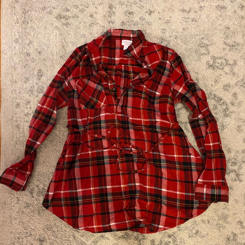 Hardly worn! Maternity flannel shirt